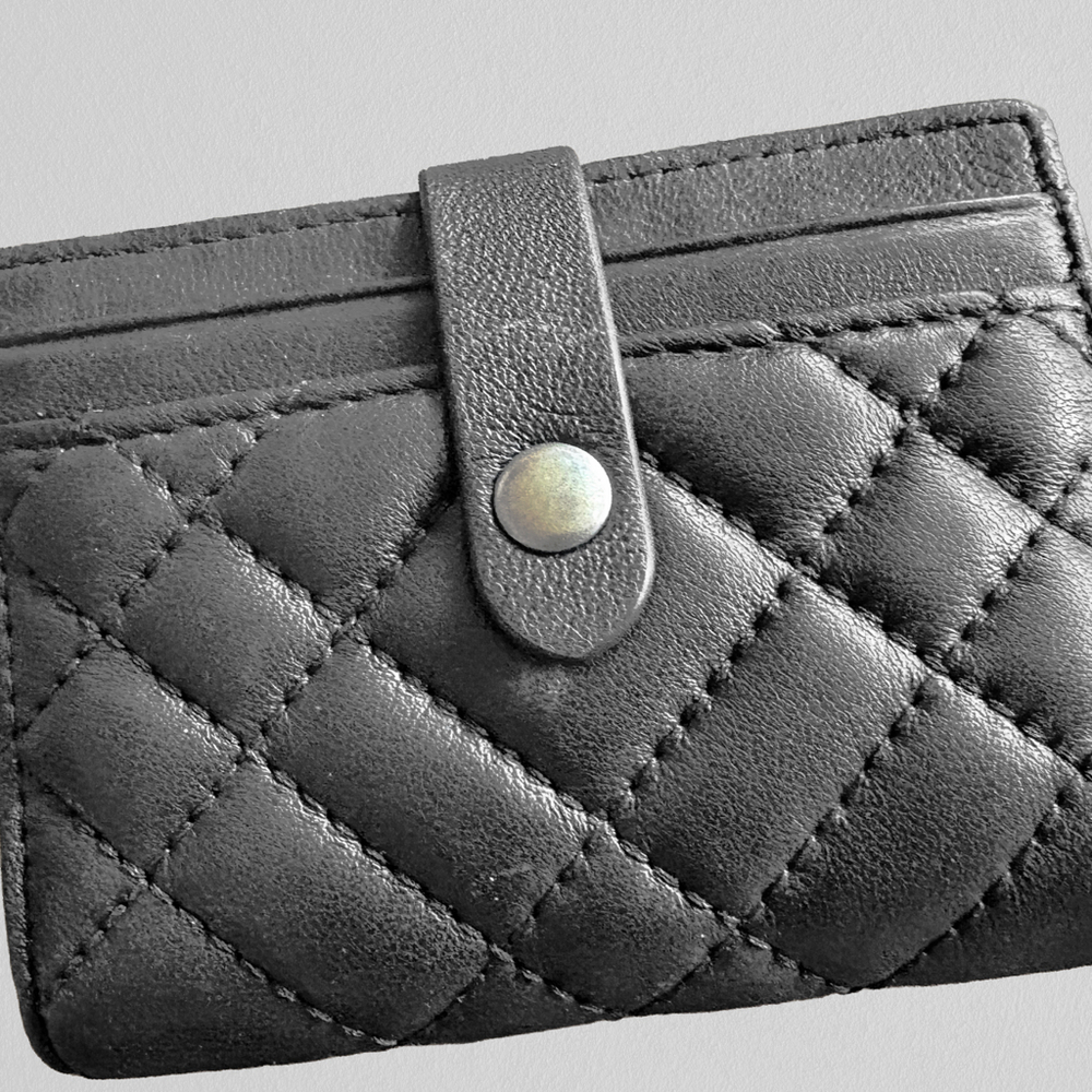 Kurt Geiger quilted black wallet
